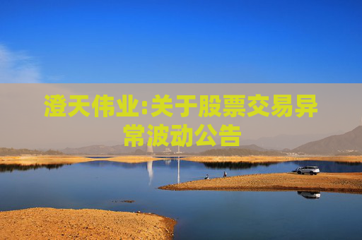 澄天伟业:关于股票交易异常波动公告