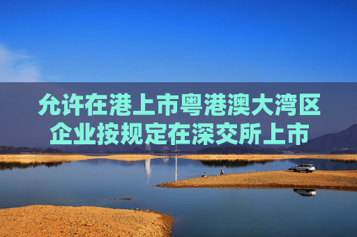 允许在港上市粤港澳大湾区企业按规定在深交所上市