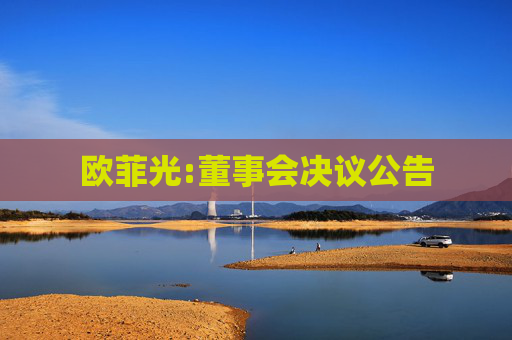 欧菲光:董事会决议公告
