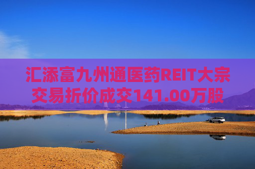 汇添富九州通医药REIT大宗交易折价成交141.00万股