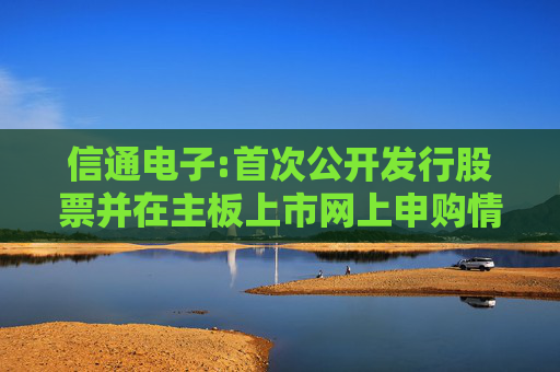 信通电子:首次公开发行股票并在主板上市网上申购情况及中签率公告