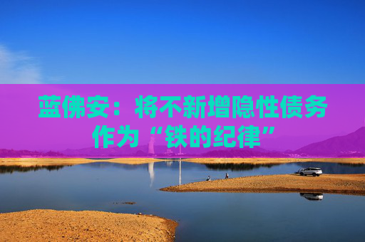 蓝佛安:将不新增隐性债务作为“铁的纪律” 第1张 蓝佛安:将不新增隐性债务作为“铁的纪律” 第1张