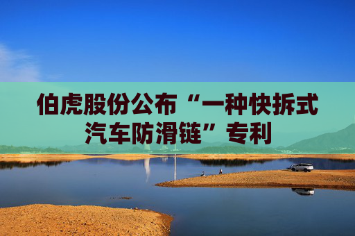 伯虎股份公布“一种快拆式汽车防滑链”专利