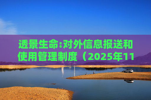 透景生命:对外信息报送和使用管理制度（2025年11月）