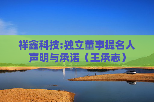 祥鑫科技:独立董事提名人声明与承诺（王承志）