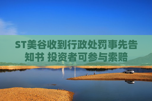 ST美谷收到行政处罚事先告知书 投资者可参与索赔