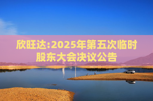 欣旺达:2025年第五次临时股东大会决议公告