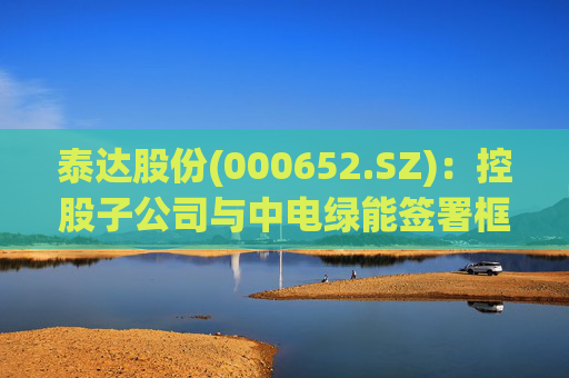 泰达股份(000652.SZ)：控股子公司与中电绿能签署框架合作协议