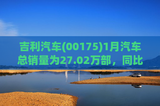 吉利汽车(00175)1月汽车总销量为27.02万部，同比增长约1%