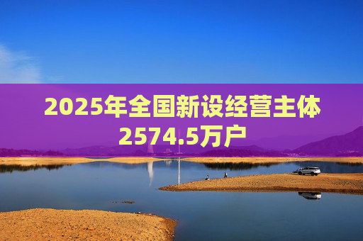 2025年全国新设经营主体2574.5万户