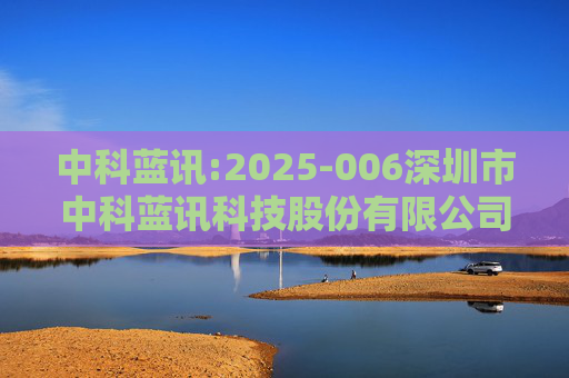 中科蓝讯:2025-006深圳市中科蓝讯科技股份有限公司投资者关系活动记录表