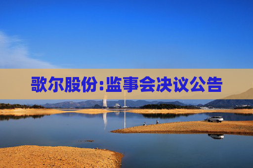 歌尔股份:监事会决议公告