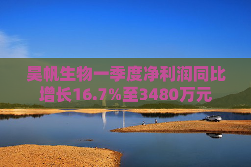 昊帆生物一季度净利润同比增长16.7%至3480万元