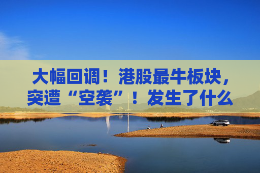 大幅回调！港股最牛板块，突遭“空袭”！发生了什么？