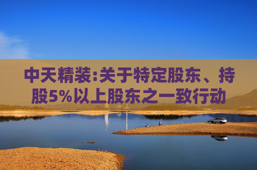 中天精装:关于特定股东、持股5%以上股东之一致行动人减持股份的预披露公告