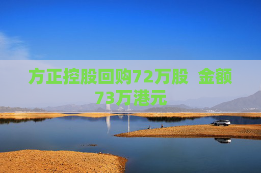 方正控股回购72万股  金额73万港元