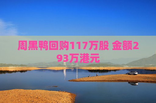 周黑鸭回购117万股 金额293万港元