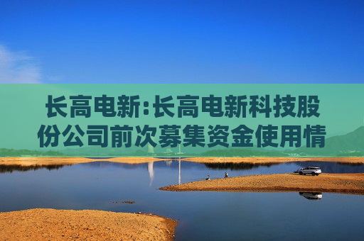 长高电新:长高电新科技股份公司前次募集资金使用情况鉴证报告
