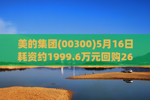 美的集团(00300)5月16日耗资约1999.6万元回购26.21万股A股