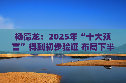 杨德龙：2025年“十大预言”得到初步验证 布局下半年投资机会