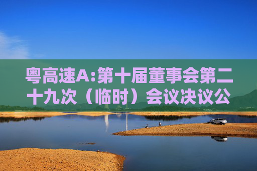 粤高速A:第十届董事会第二十九次（临时）会议决议公告