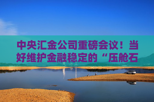 中央汇金公司重磅会议！当好维护金融稳定的“压舱石”