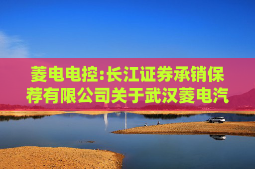 菱电电控:长江证券承销保荐有限公司关于武汉菱电汽车电控系统股份有限公司本次重大资产重组前发生业绩异常或存在拟置出资产情形的专项核查意见
