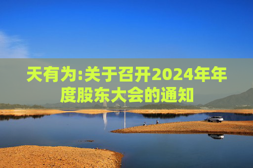 天有为:关于召开2024年年度股东大会的通知