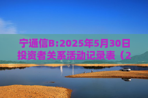 宁通信B:2025年5月30日投资者关系活动记录表（2024年度网上业绩说明会）  第1张