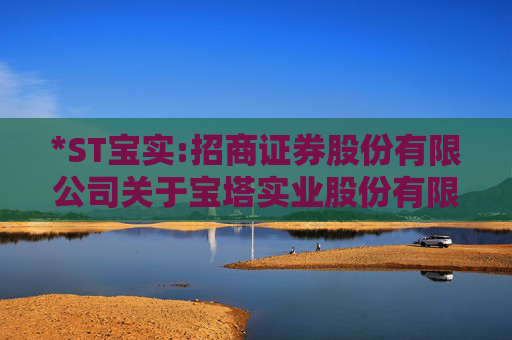 *ST宝实:招商证券股份有限公司关于宝塔实业股份有限公司本次交易符合《关于加强证券公司在投资银行类业务中聘请第三方等廉洁从业风险防控的意见》的相关规定之核查意见