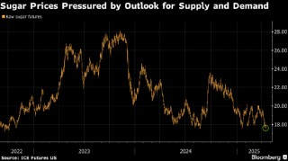 糖价跌至两年低点 受全球供应充足的前景影响