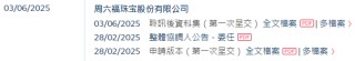 周六福，中国珠宝市场前五大品牌之一，通过港交所聆讯，或很快香港上市