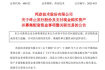 突发！688132，重大资产重组终止！