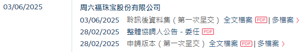 周六福，中国珠宝市场前五大品牌之一，通过港交所聆讯，或很快香港上市  第2张