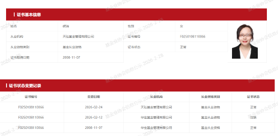 12天闪电履新！千亿ETF“一姐”胡洁挥别华宝基金，火速加盟天弘基金  第1张